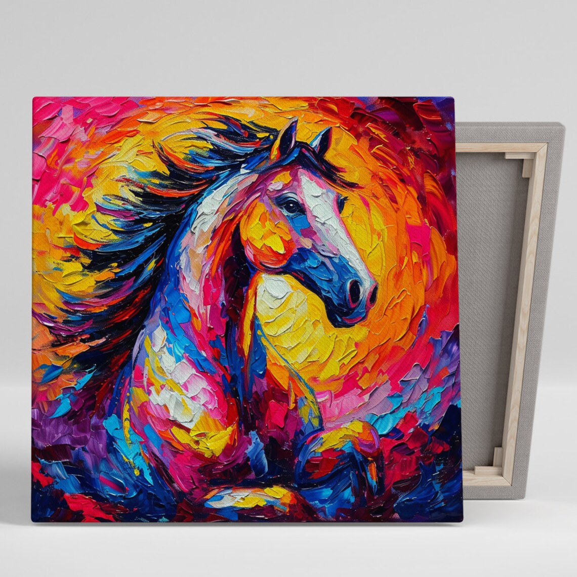 Equine Kaleidoscope Contemporary Abstract Art Print