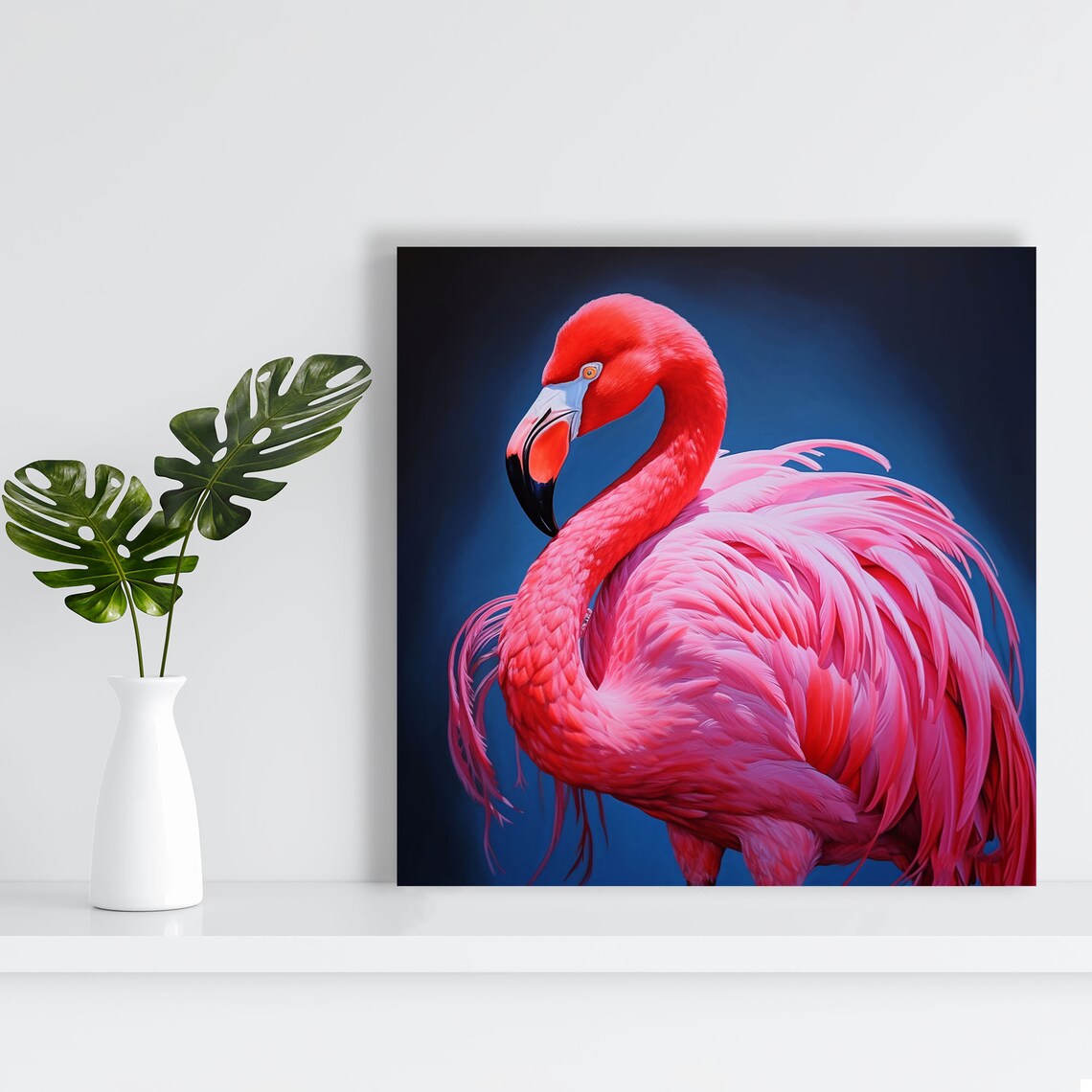 Flamingo Tropical Decor, Exotic Bird Art Print - Image 2