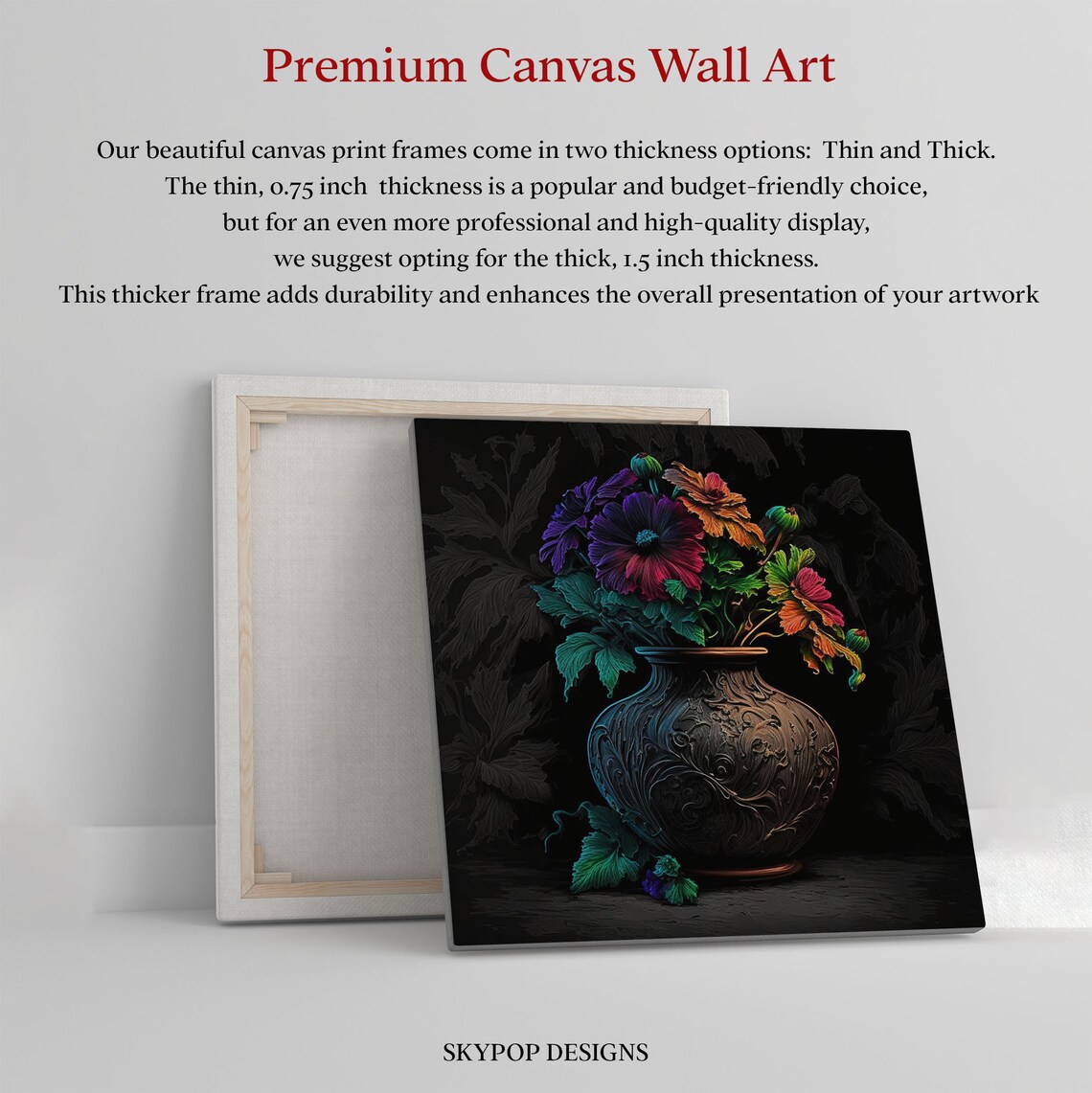 Flower Arrangement Floral Art Print, Botanical Decor - Image 2