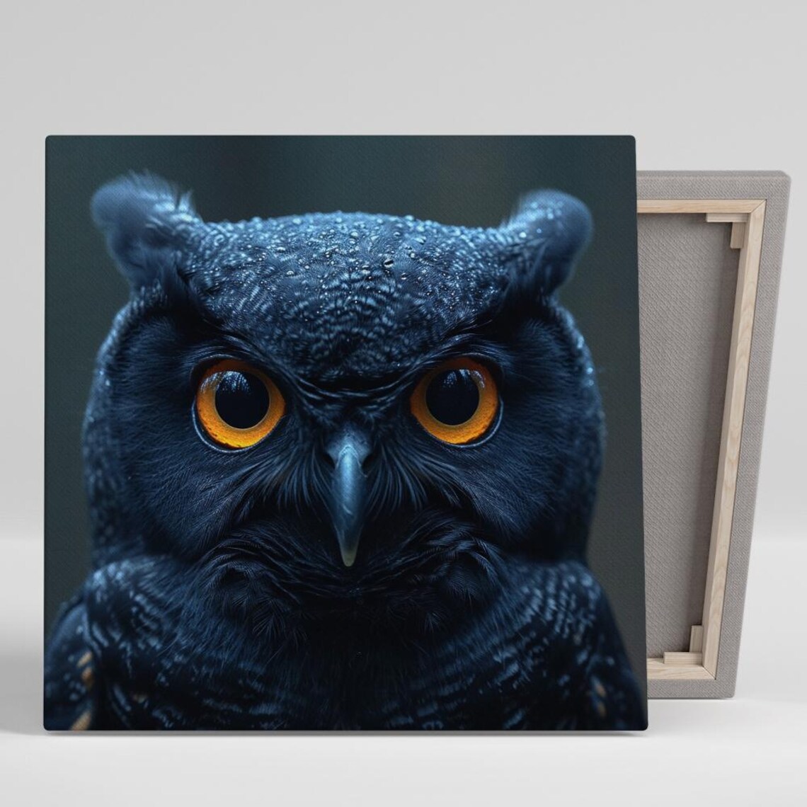 Owl Gaze Art Print, Contemporary Nature Decor