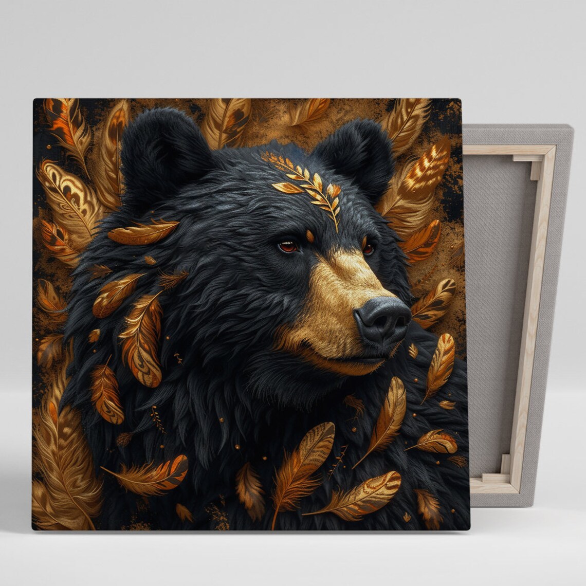 Autumn Spirit Bear Bohemian Decor Wall Art Print
