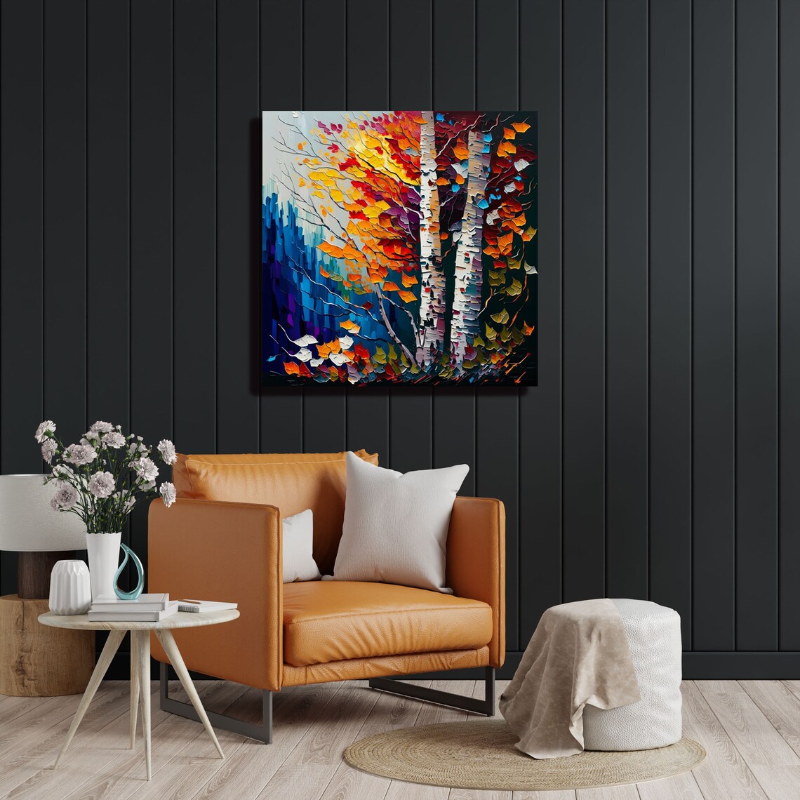 Birch Tree Wall Art Or Poster Birch Tree Wall Hanging Nature Wall Decor Home Decor Modern Art Minimalist Wall Art - Image 4