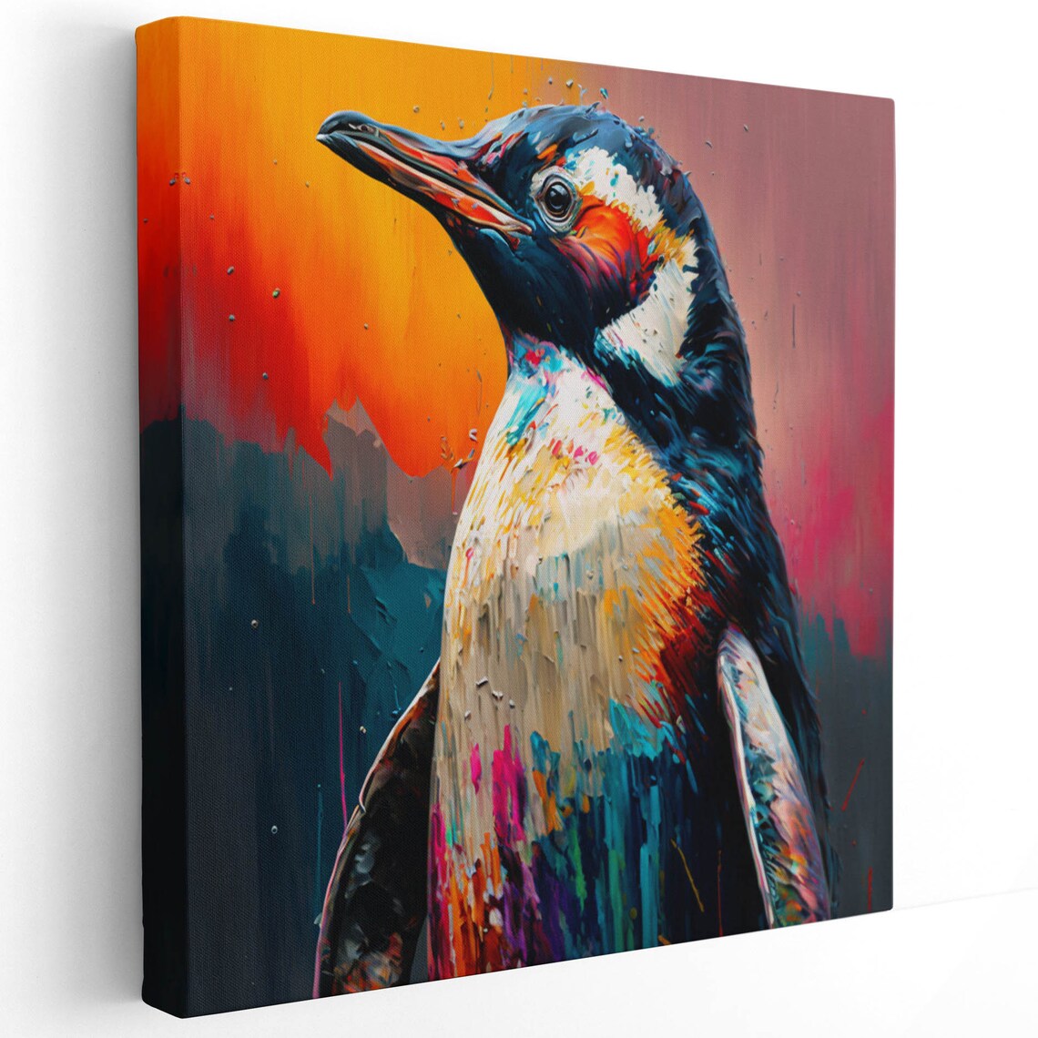 Penguin Black and White Wildlife Poster Print - Image 2