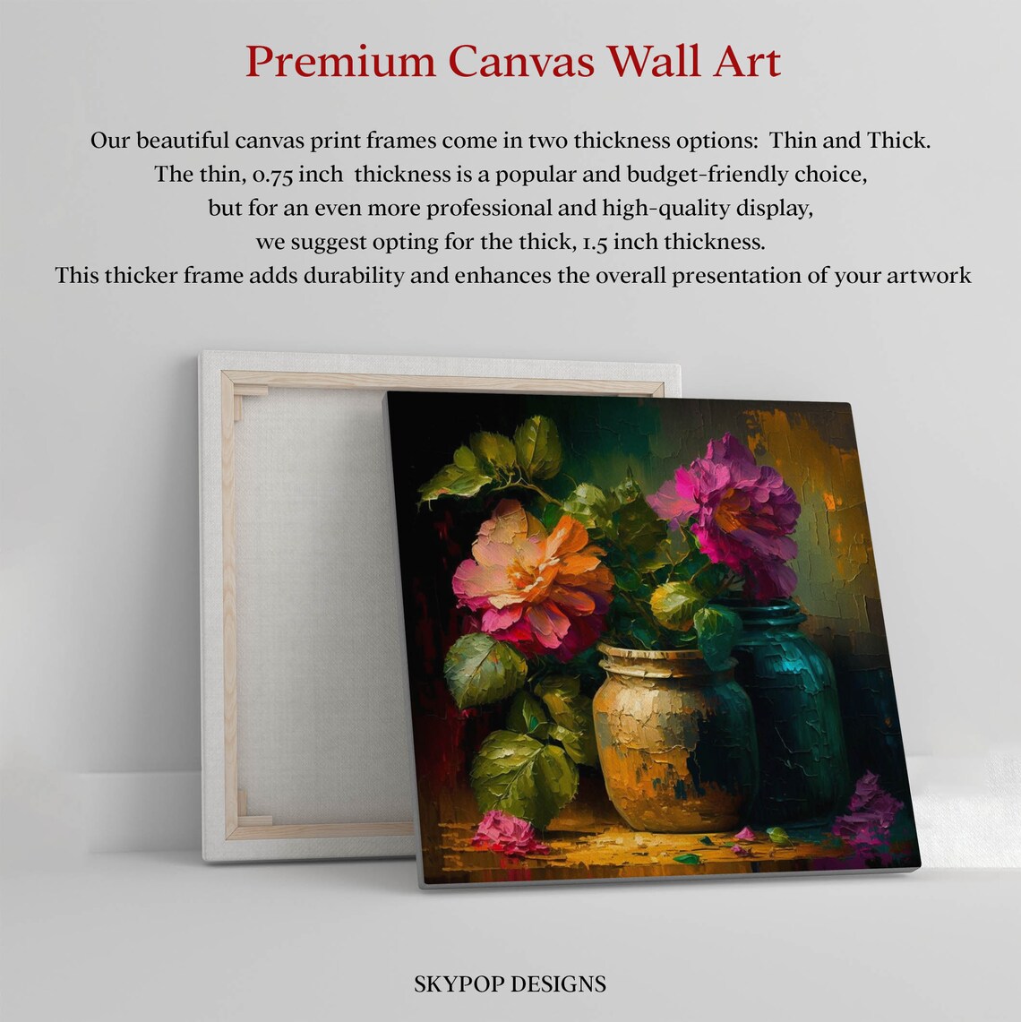 Flower Art Print, Colorful Botanical Home Decor - Image 2