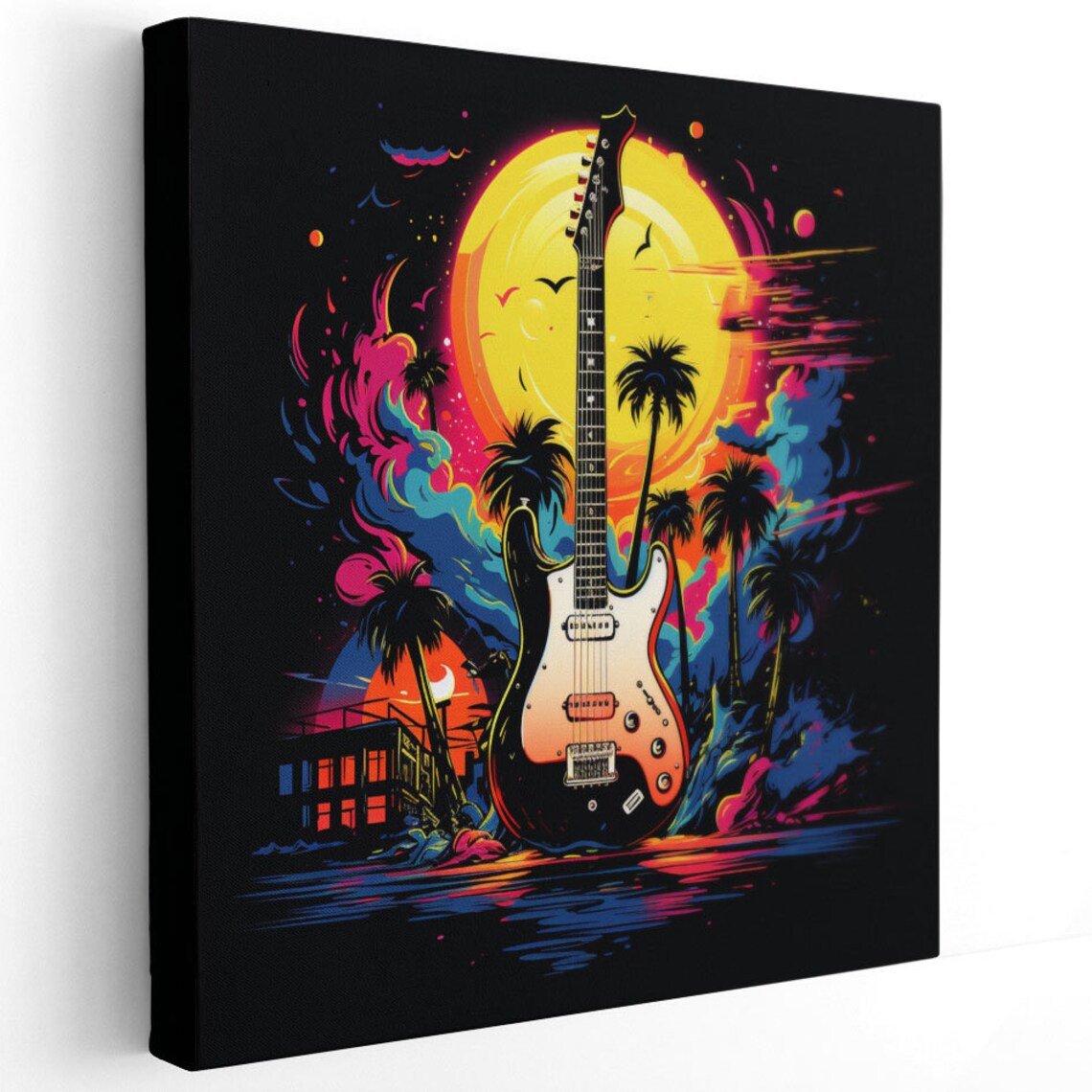 Guitar Wall Art Print, Music-Themed Home Decor - Image 2