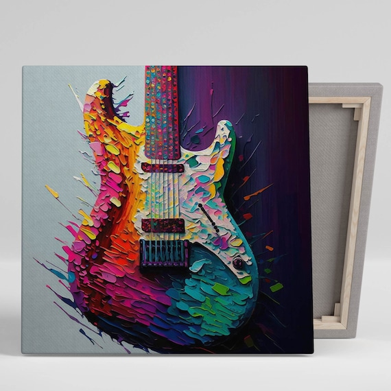 Guitar Music Wall Art, Music-Themed Poster Print