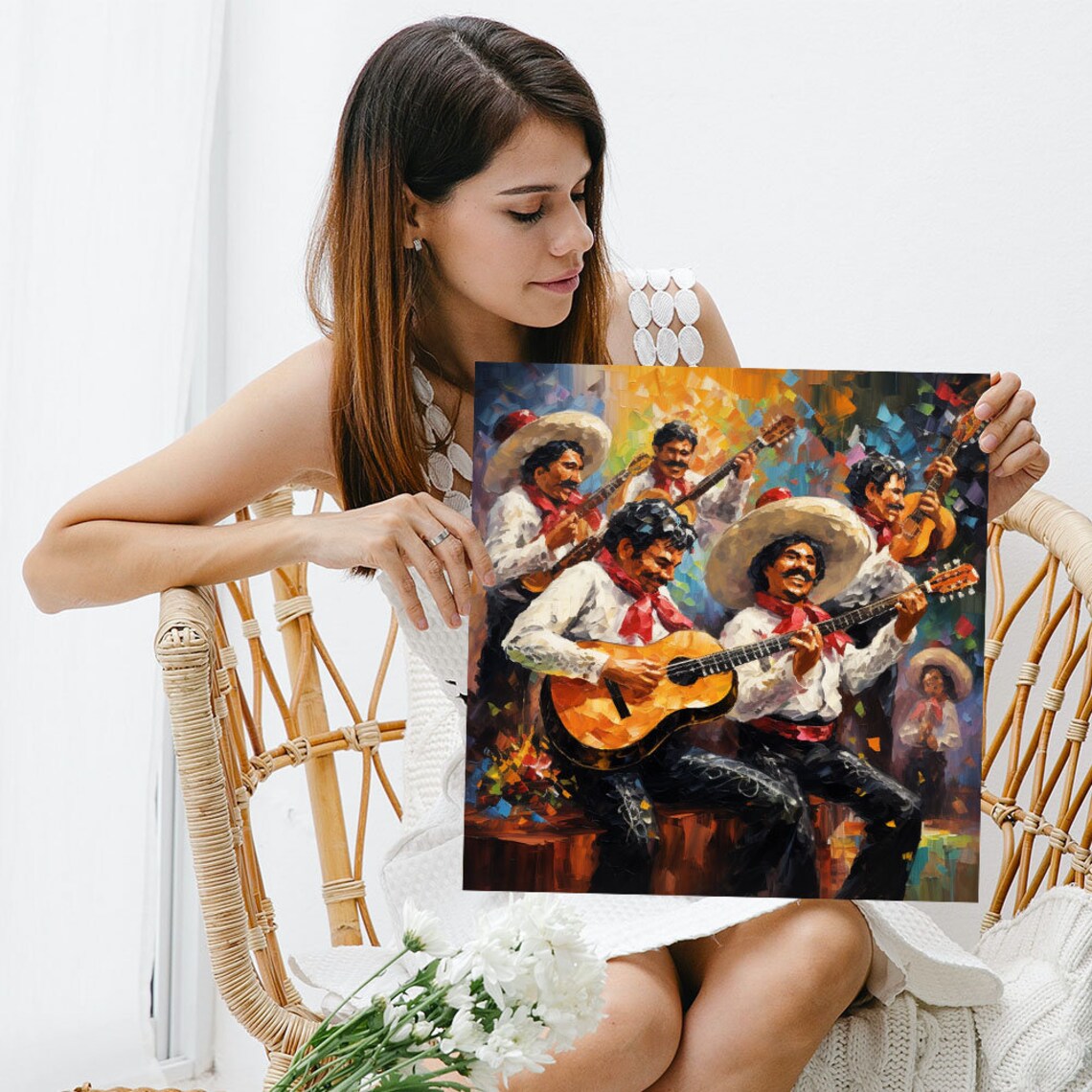 Mariachi Band Modern Wall Art Print, Living Room Decor - Image 3