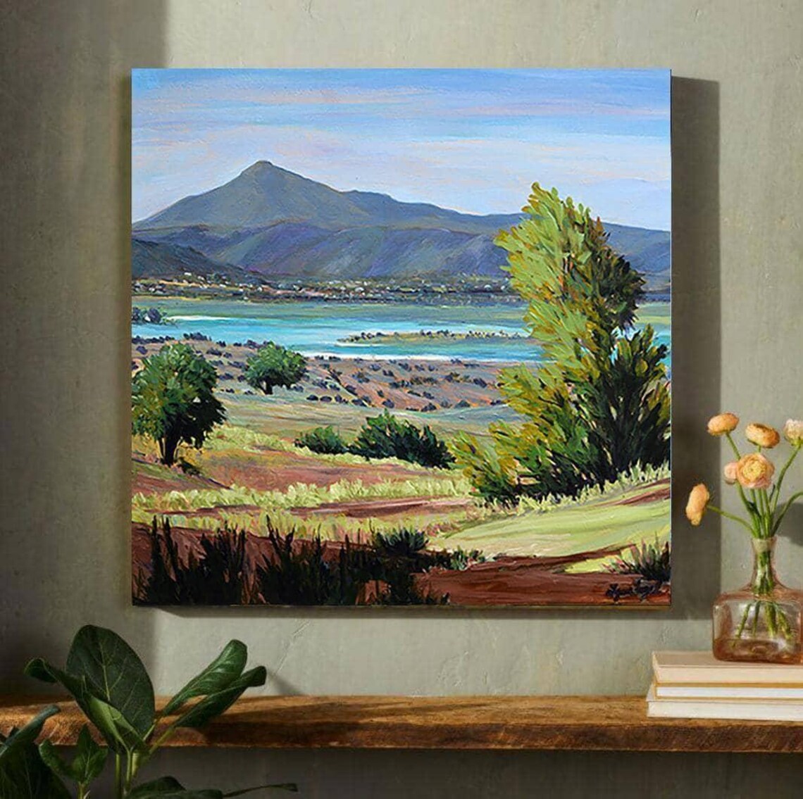 Lake Abiquiu New Mexico Southwest Mountain Lake Landscape Poster - Image 4