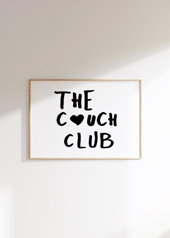 The Couch Club Print Minimalist Heart Poster
