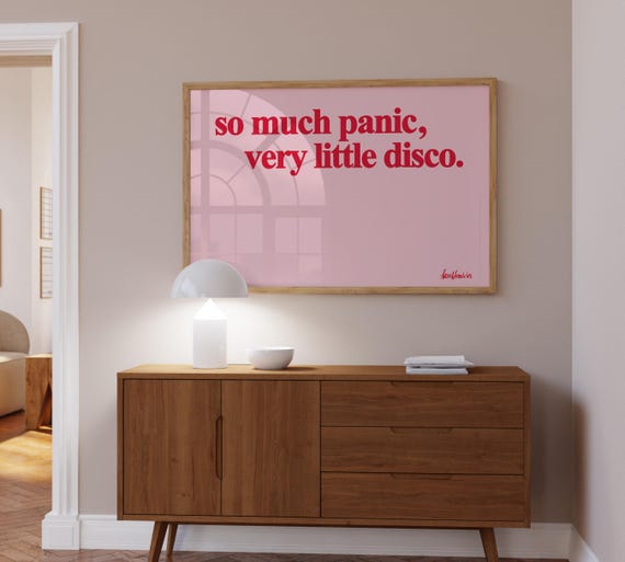 So Much Panic Very Little Disco Poster Print