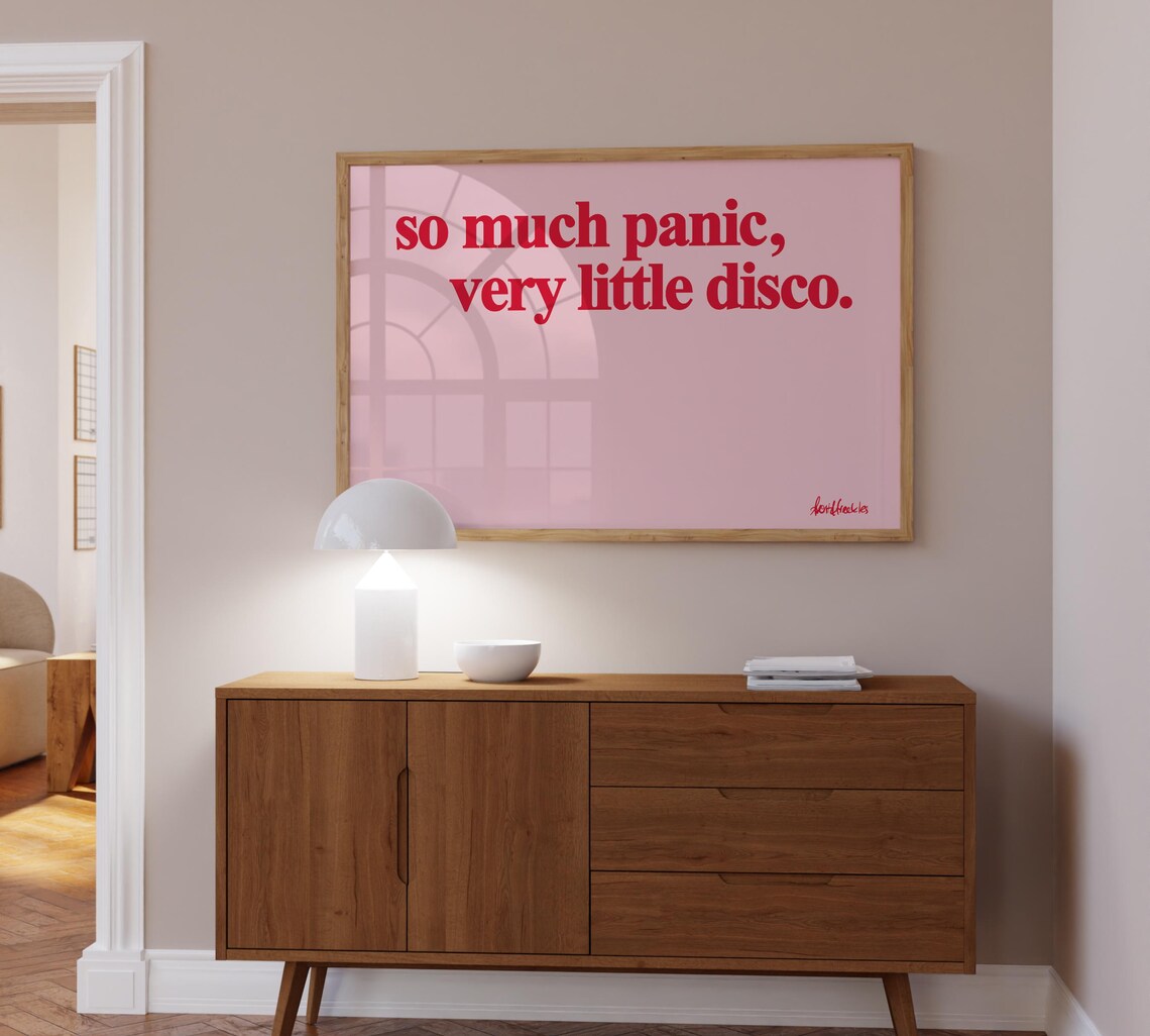So Much Panic Very Little Disco Poster Print