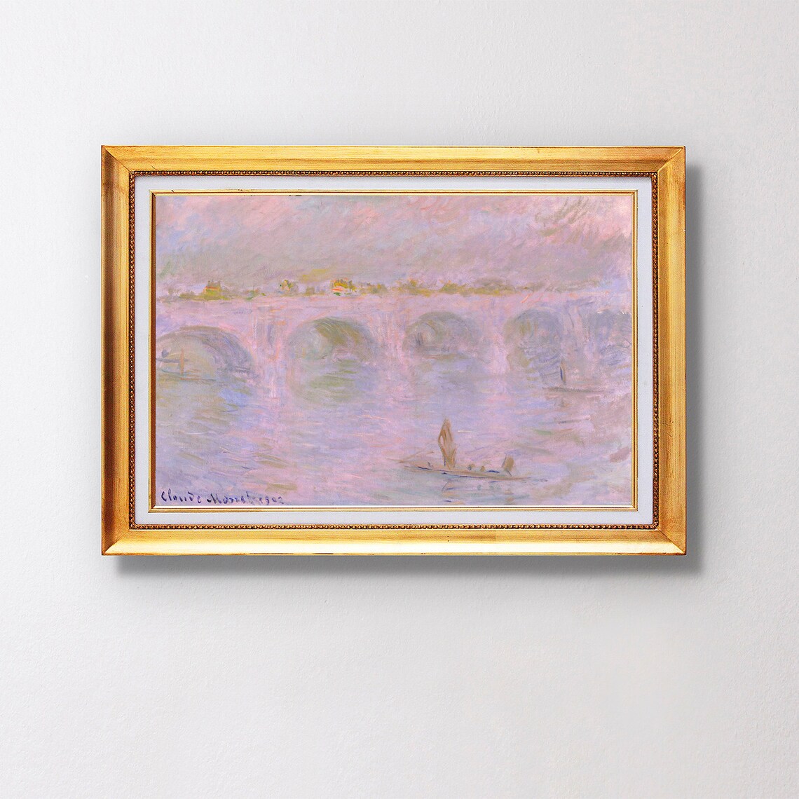 Claude Monet Waterloo Bridge In London Fine Art Glice 1902 Sku 0116
