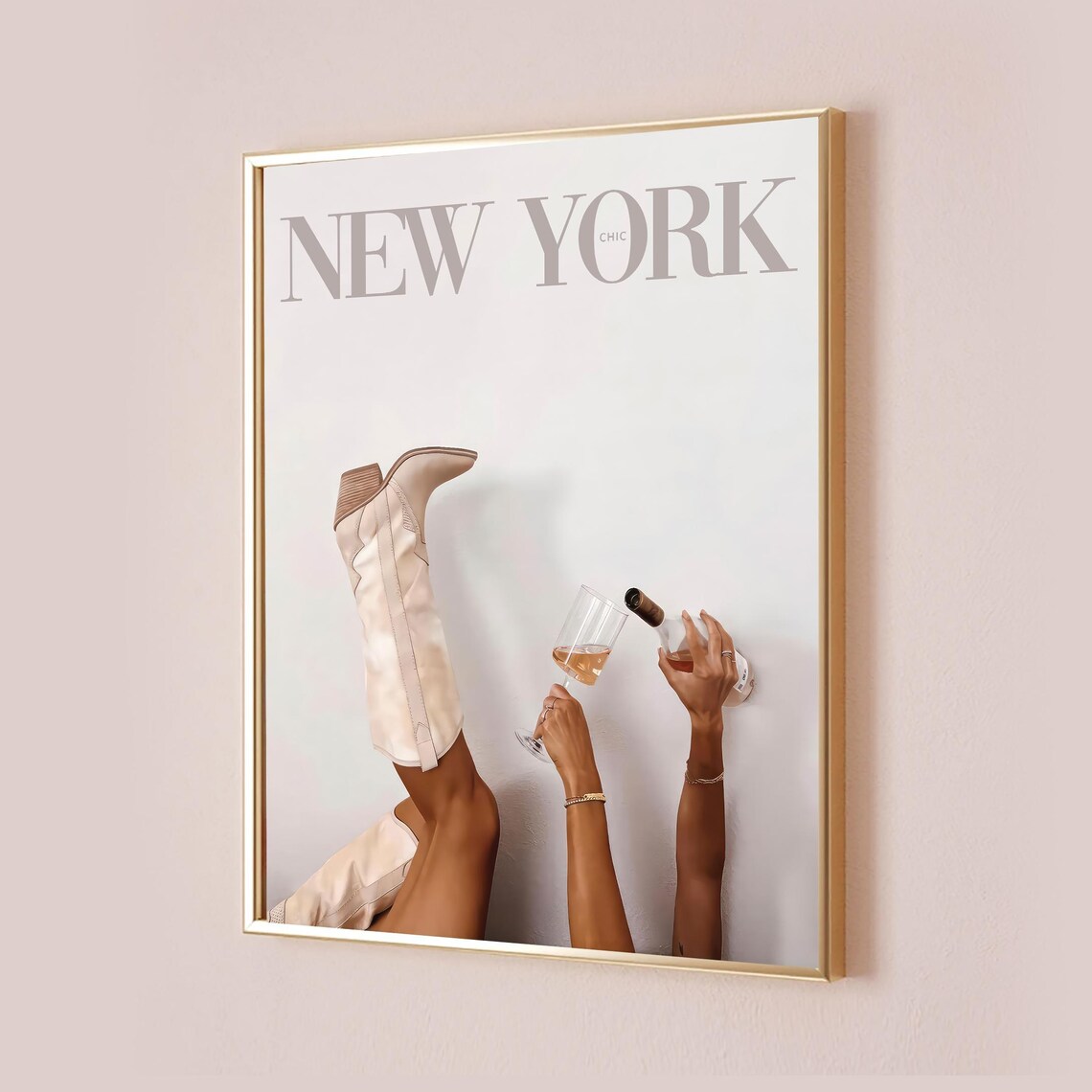 Custom New York Magazine Poster, Preppy Office Decor