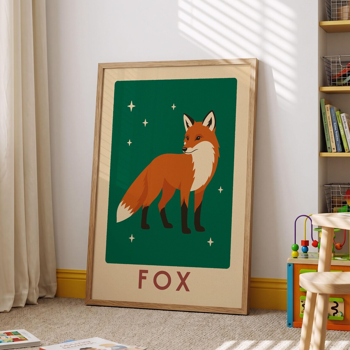 Fox Print, Woodland Nursery Decor Art Print
