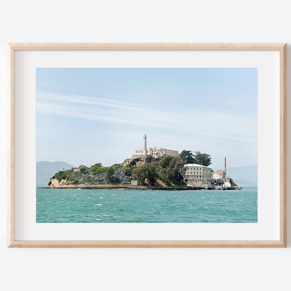 Alcatraz Island San Francisco Bay Prison Landmark Photography Poster