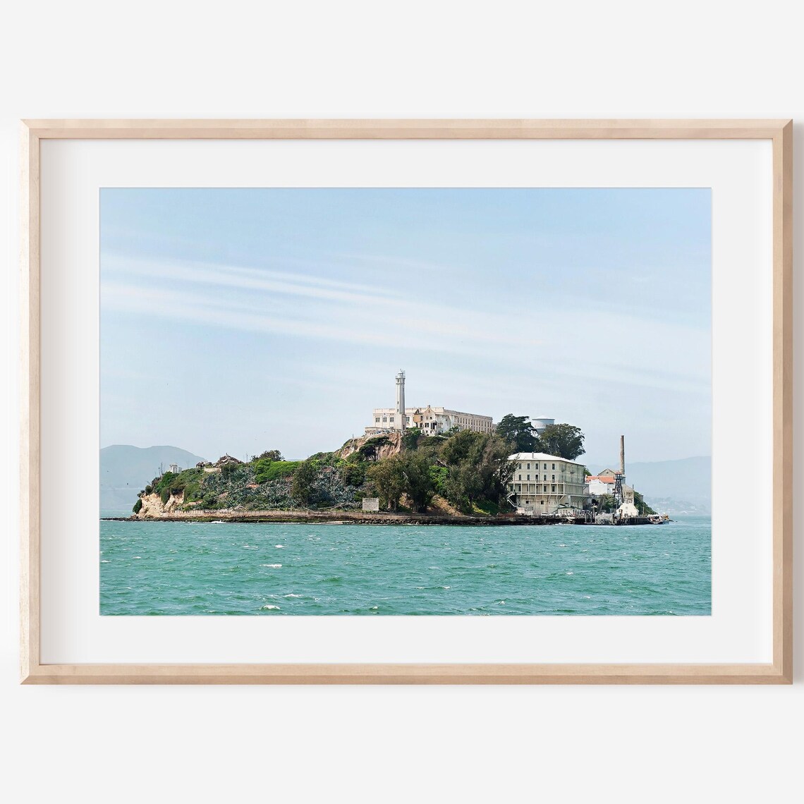 Alcatraz Island San Francisco Bay Prison Landmark Photography Poster