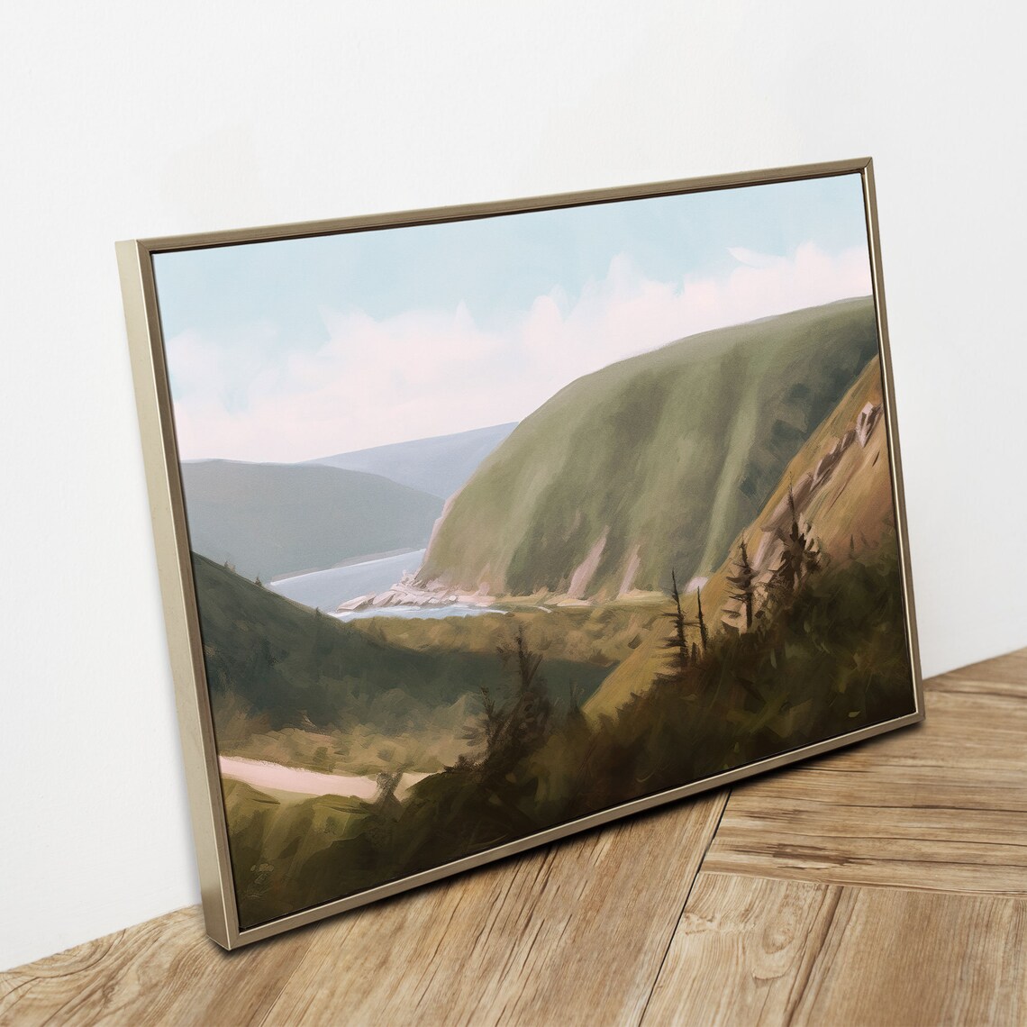 Cape Breton National Park, Vintage Oil Painting - Image 2
