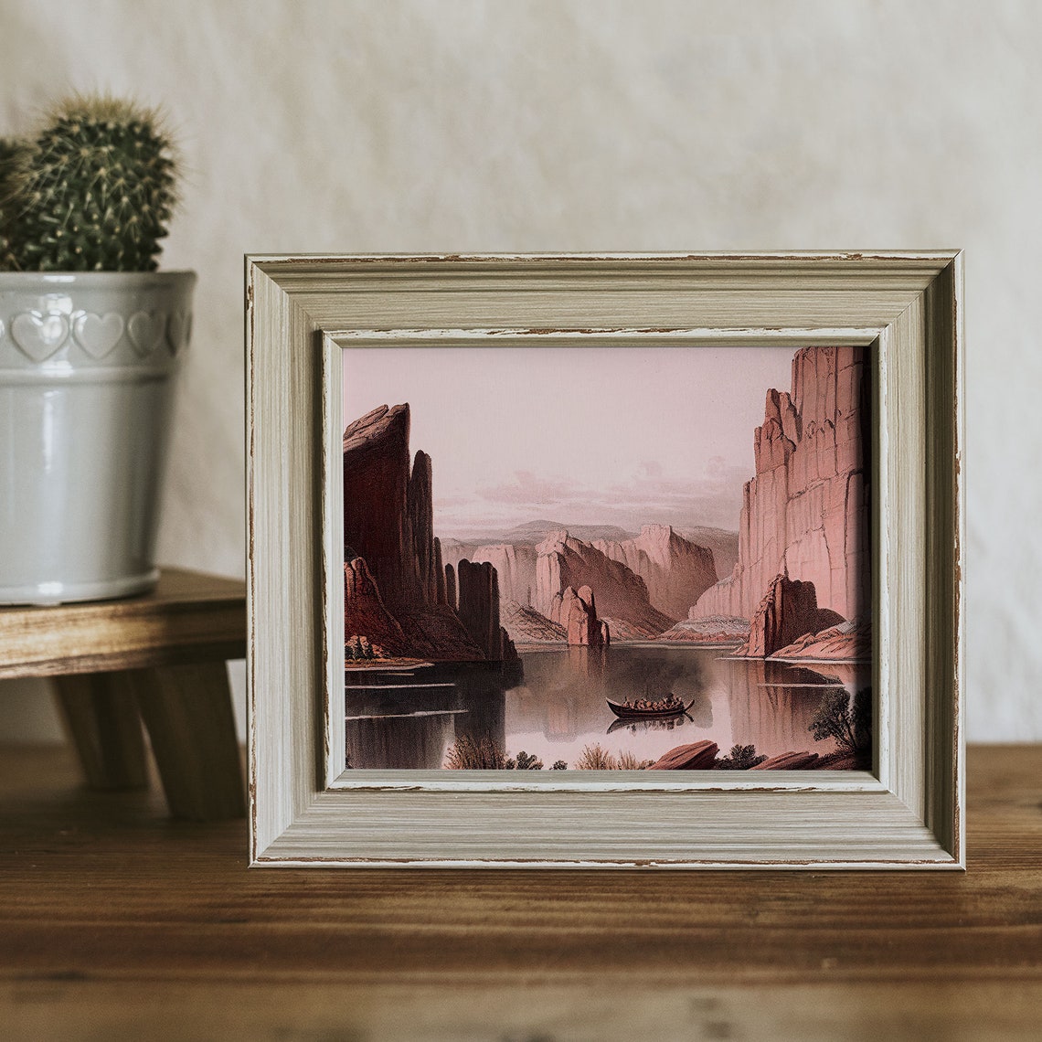 Glen Canyon National Recreation Area Vintage Oil Painting Utah Arizona Usa Instant 164 - Image 2