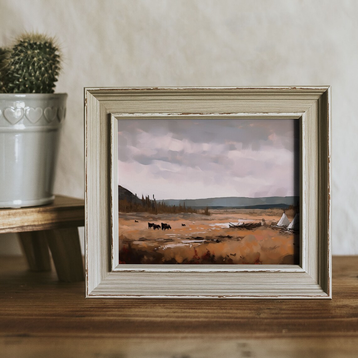 Aulavik National Park Vintage Oil Painting - Image 3
