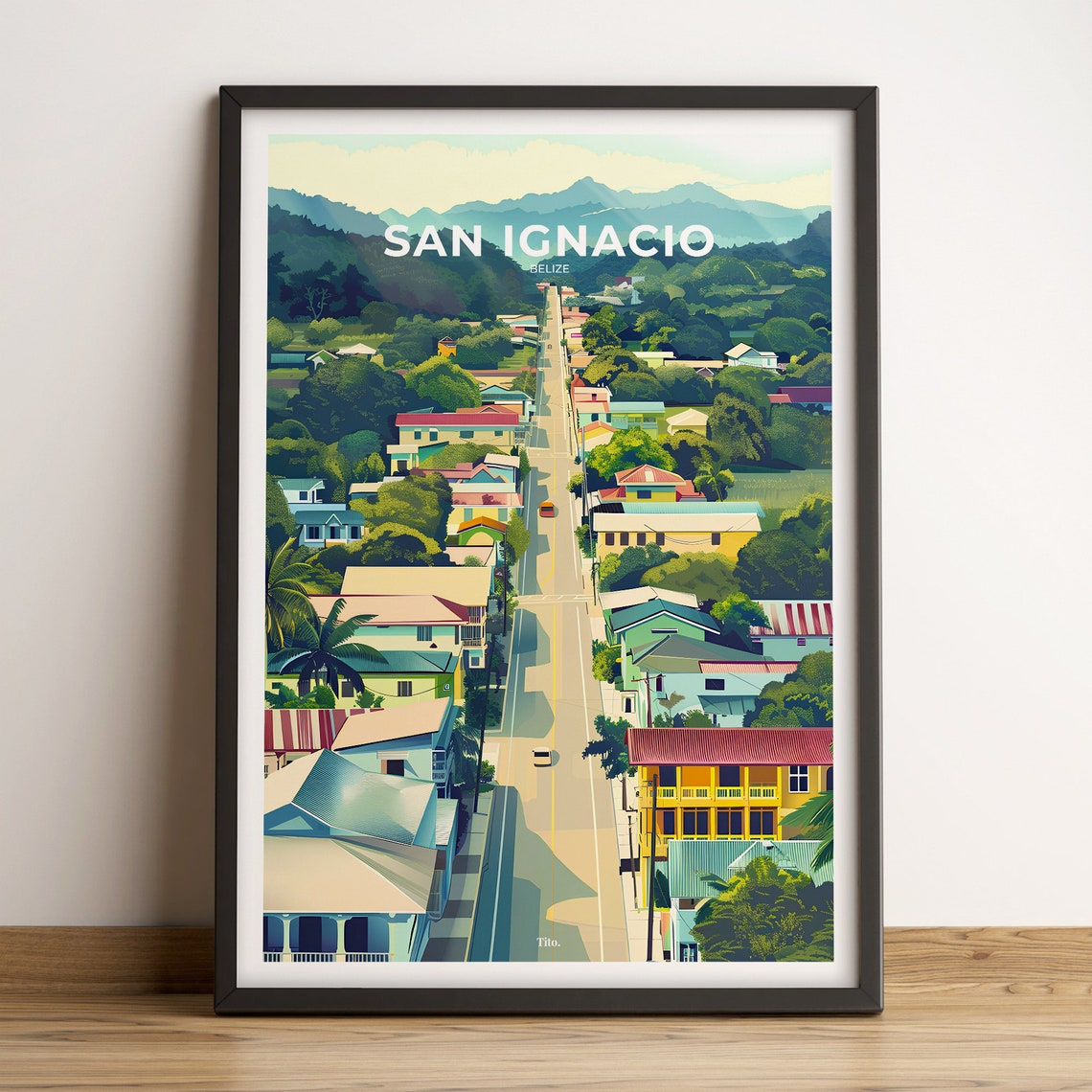 San Ignacio Poster San Ignacio Travel Poster San Ignacio Art Print San Ignacio Poster Belize Travel Gift