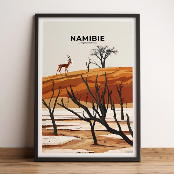 Namibia Poster Namibia Travel Poster Namibia Art Print Namibia Poster Namibia In Southern Africa Customizable Gift