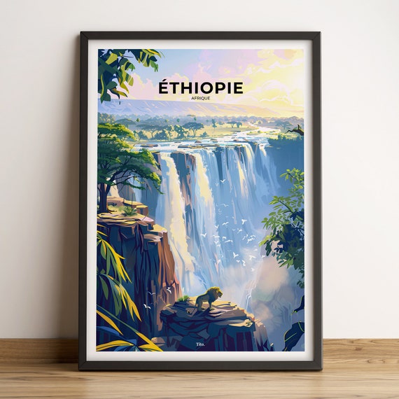 Ethiopia Poster Ethiopia Travel Poster Ethiopia Art Print Ethiopia Poster Ethiopia In Africa Customizable Gift