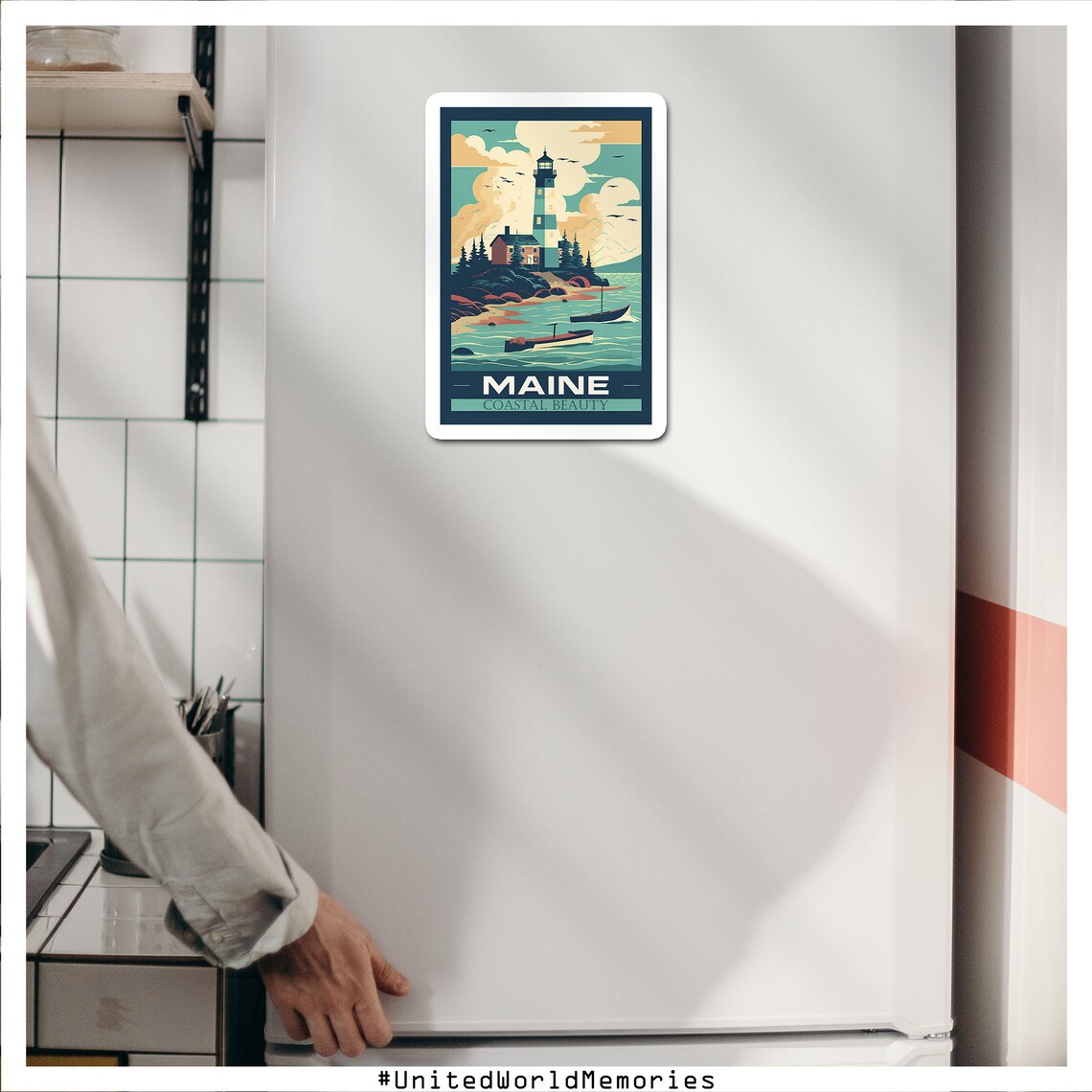 Maine Vintage Travel Poster, State Wall Decor - Image 4