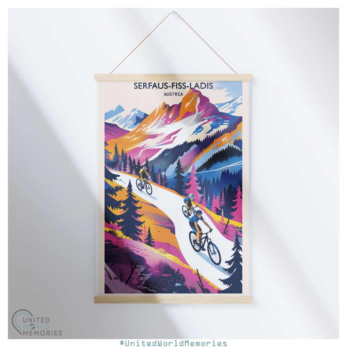 Serfaus-Fiss-Ladis Austria Downhill Mountain Bike Adventure Poster - Image 5