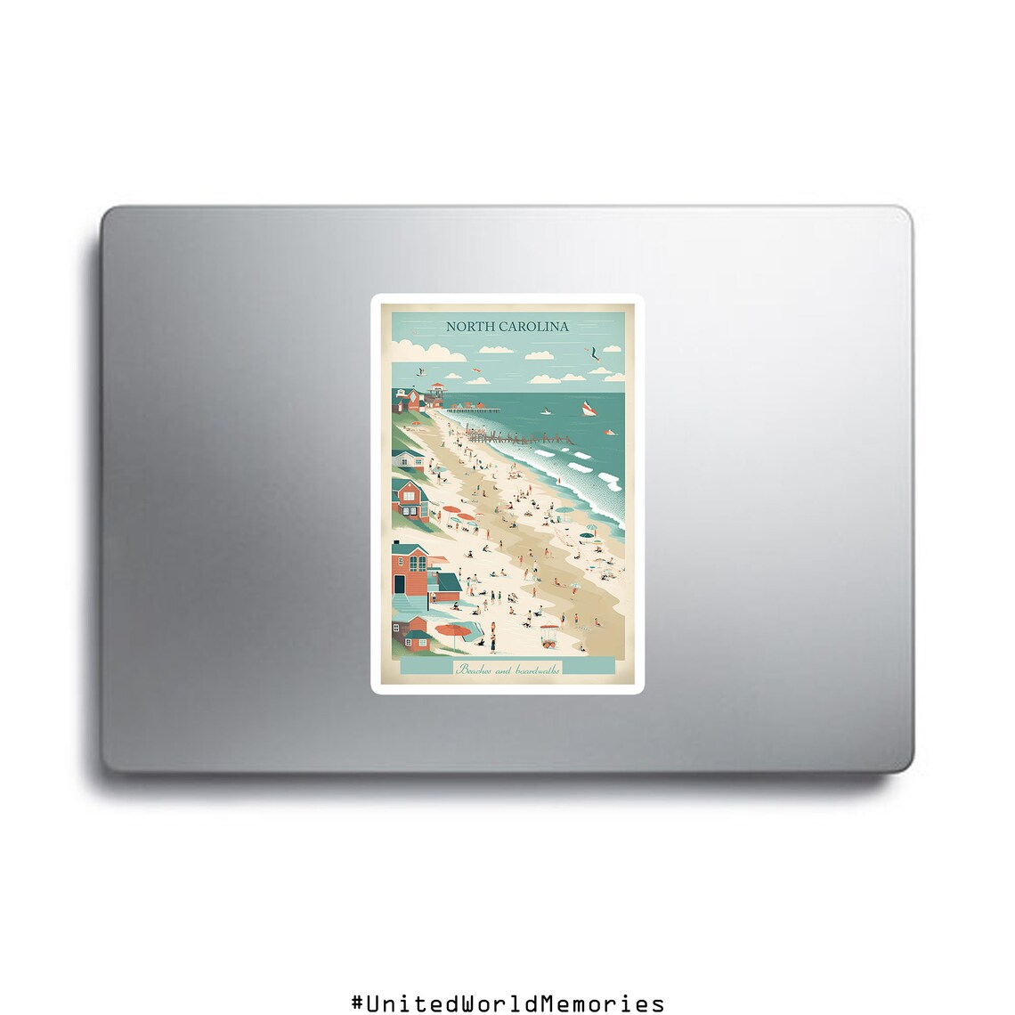 North Carolina Vintage Travel Poster, USA Wall Decor - Image 3
