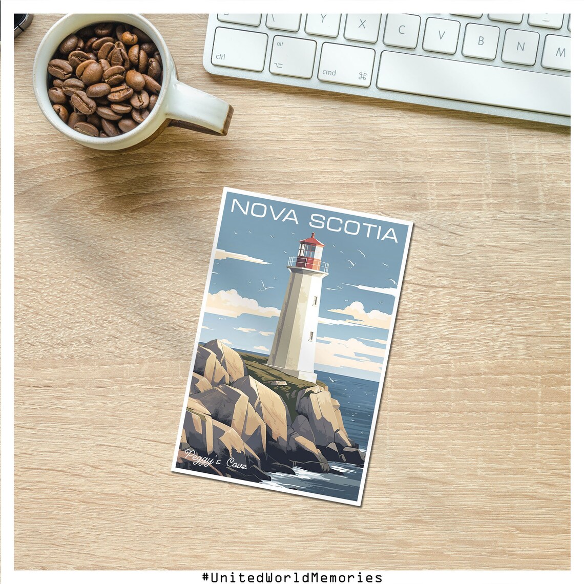 Peggys Cove Travel Poster, Nova Scotia Vintage - Image 3
