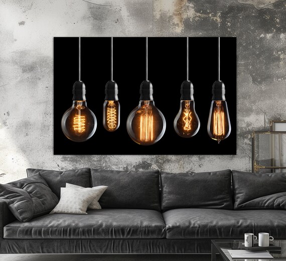 Light Bulbs - Modern Abstract Art Print