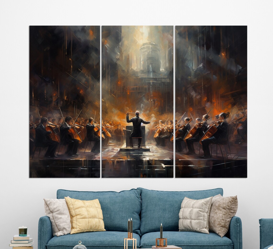 Symphony Orchestra Painting, Music Wall Art - Image 2
