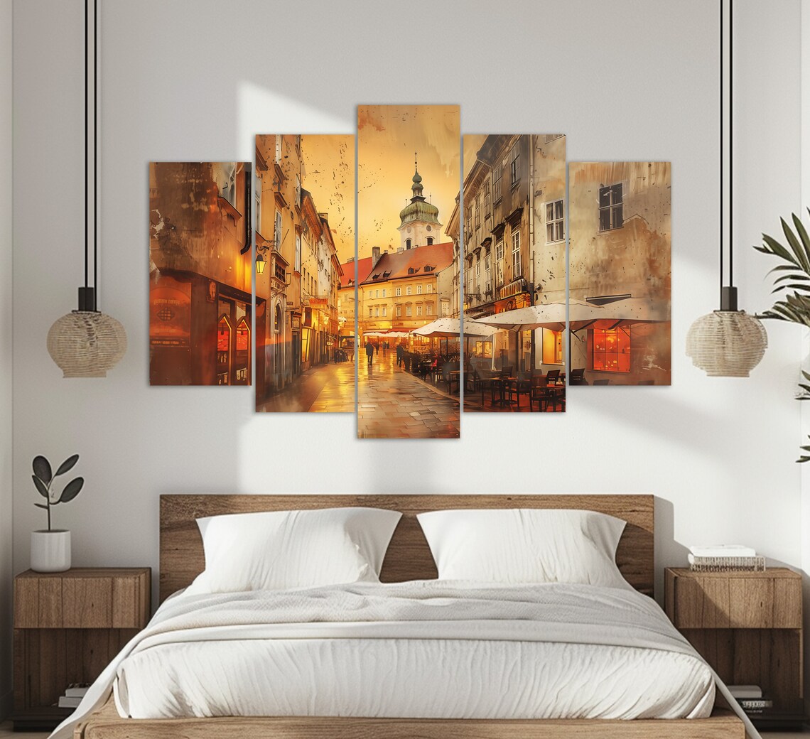 Bratislava Abstract Art Print, Slovakia Wall Art - Image 3