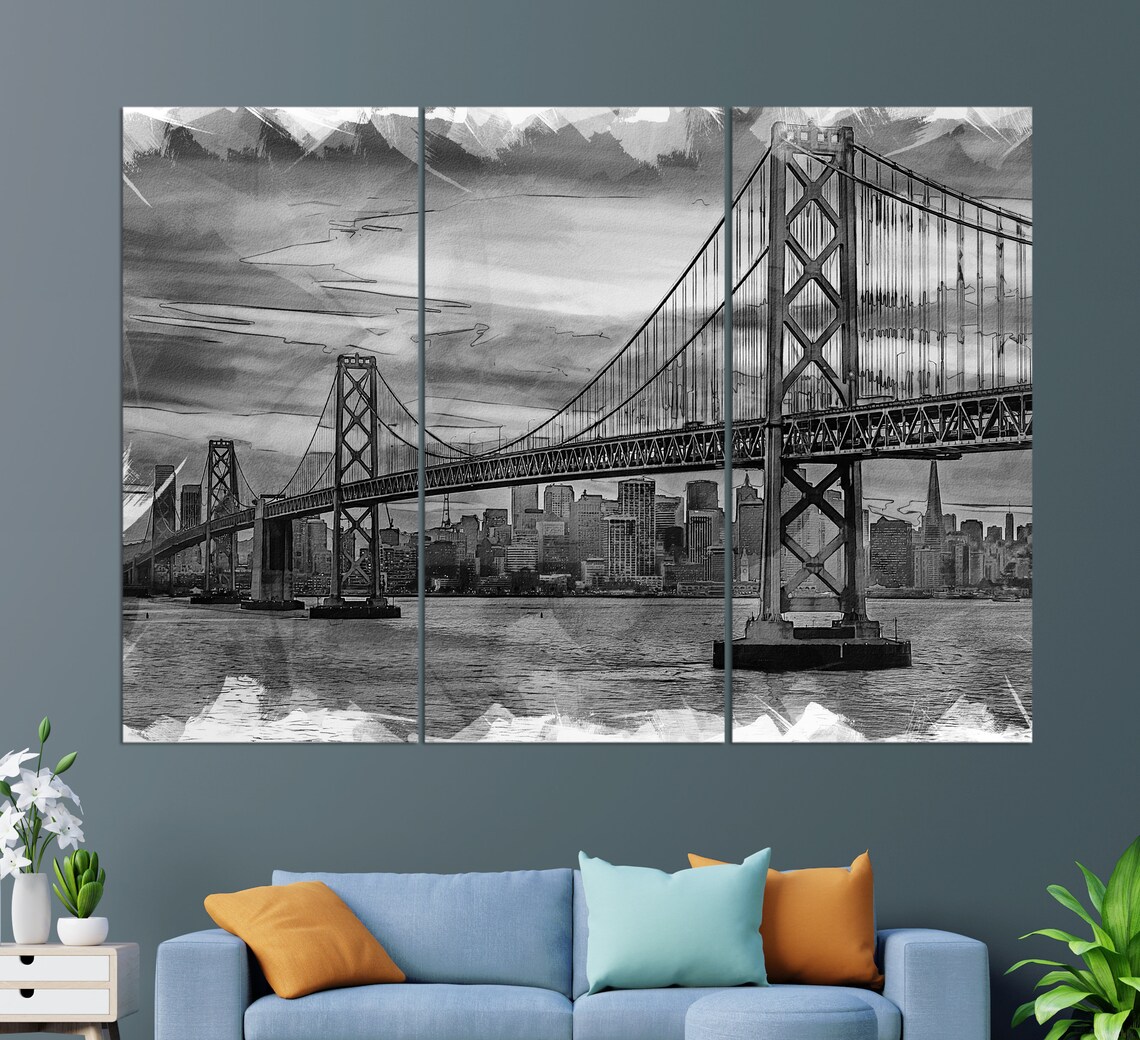 San Francisco Golden Gate Bridge Art Print - Image 2