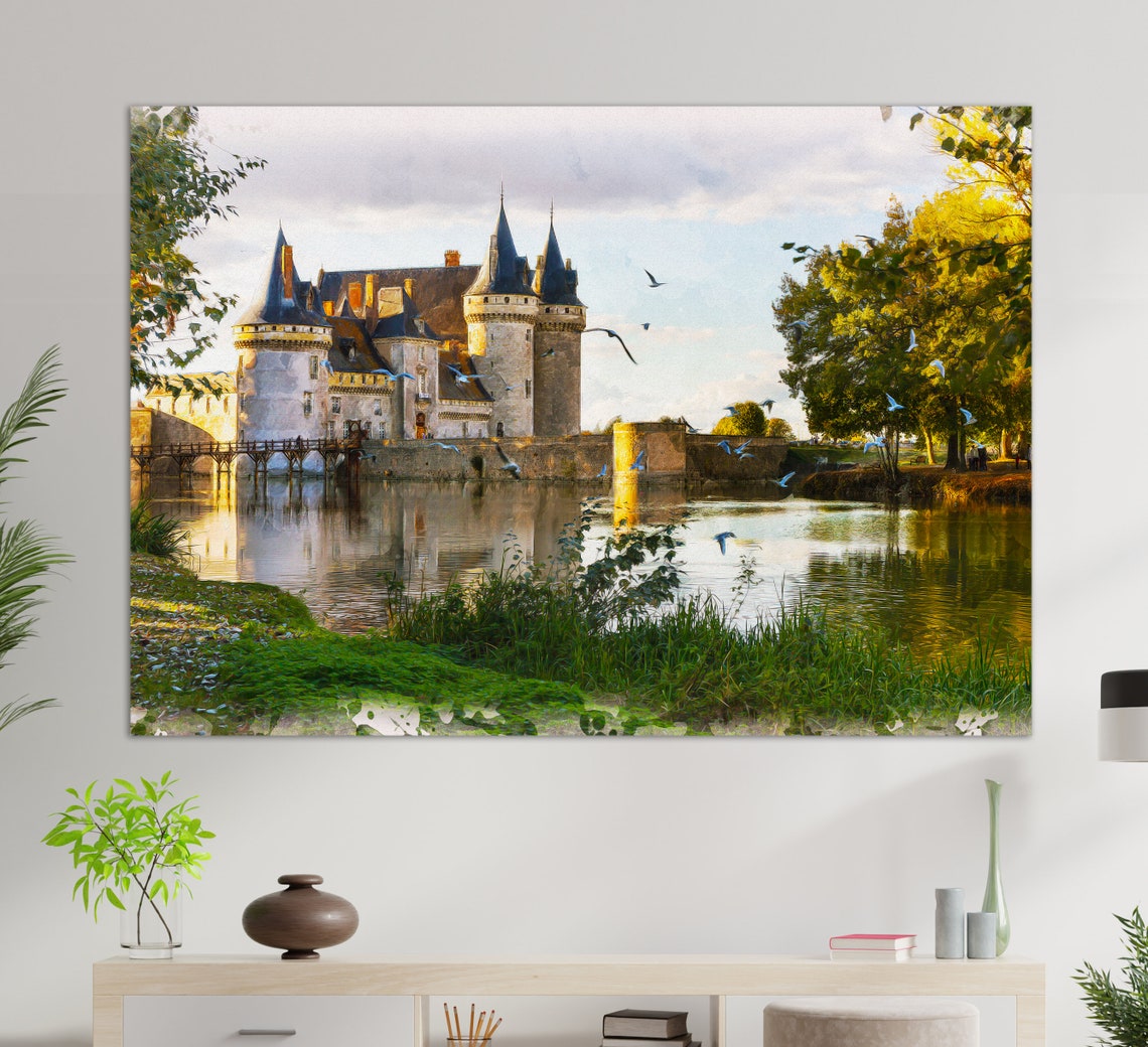Chteau De Sully Sur Loire Print Chteau De Sully Sur Loire Castle Art France