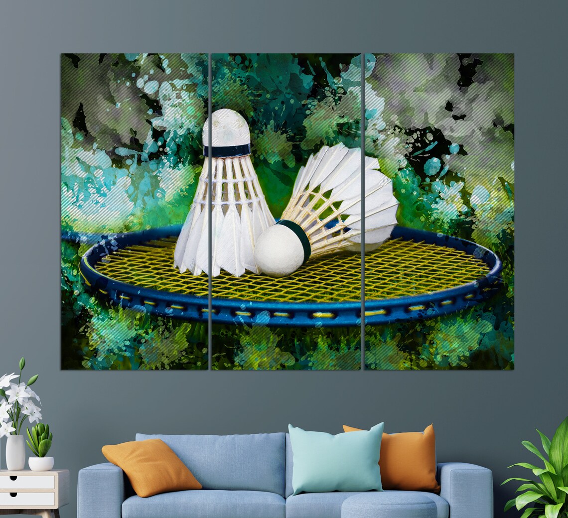 Badminton Abstract Art Print, Sports Gift Idea - Image 3