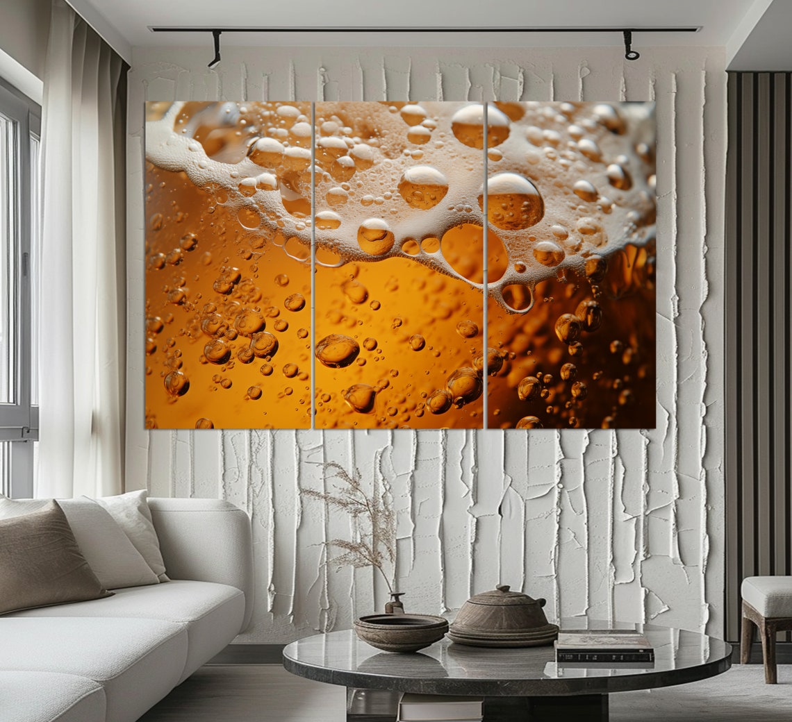 Beer Wall Art Abstract Beer Print Beer Painting Beer Pub Wall Art Beer Print - Image 4