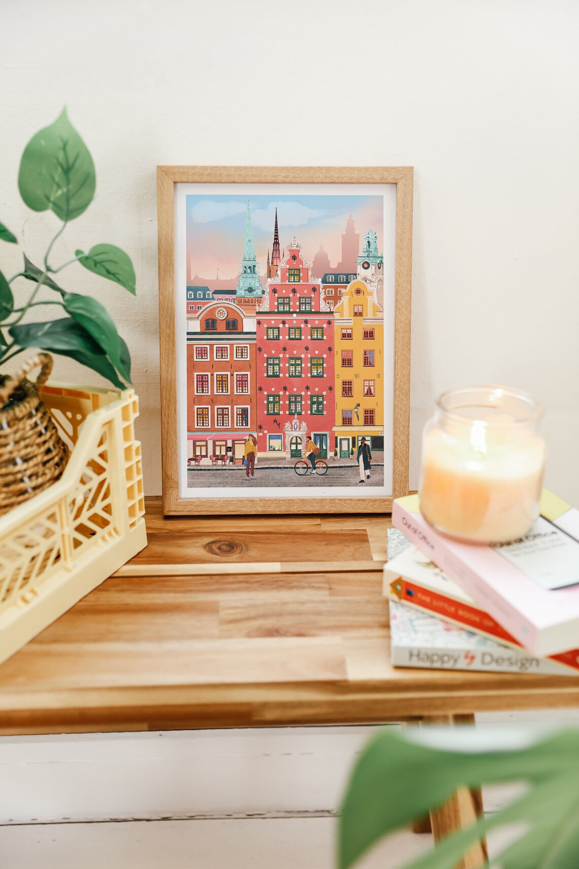 Stockholm Sweden Scandinavian Travel Poster, Housewarming - Image 2
