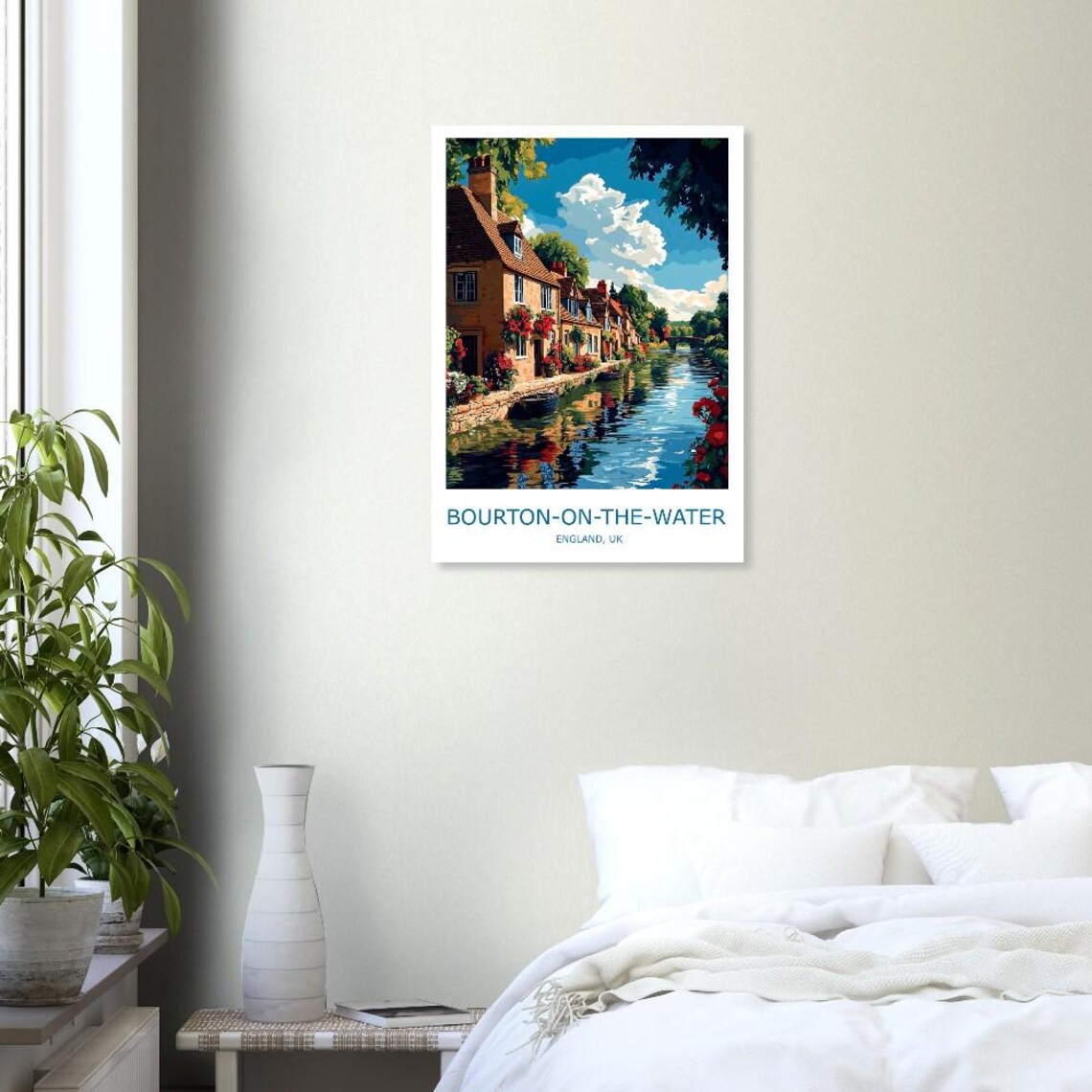 Bourton On The Water England Cotswold Village River Travel Poster - Image 2