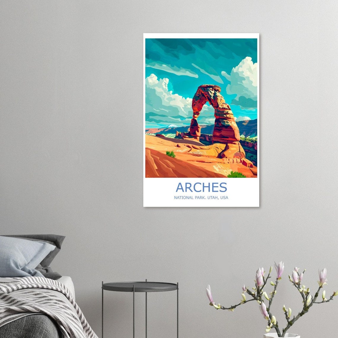 Arches National Park Delicate Arch Desert Utah Travel Poster - Image 2