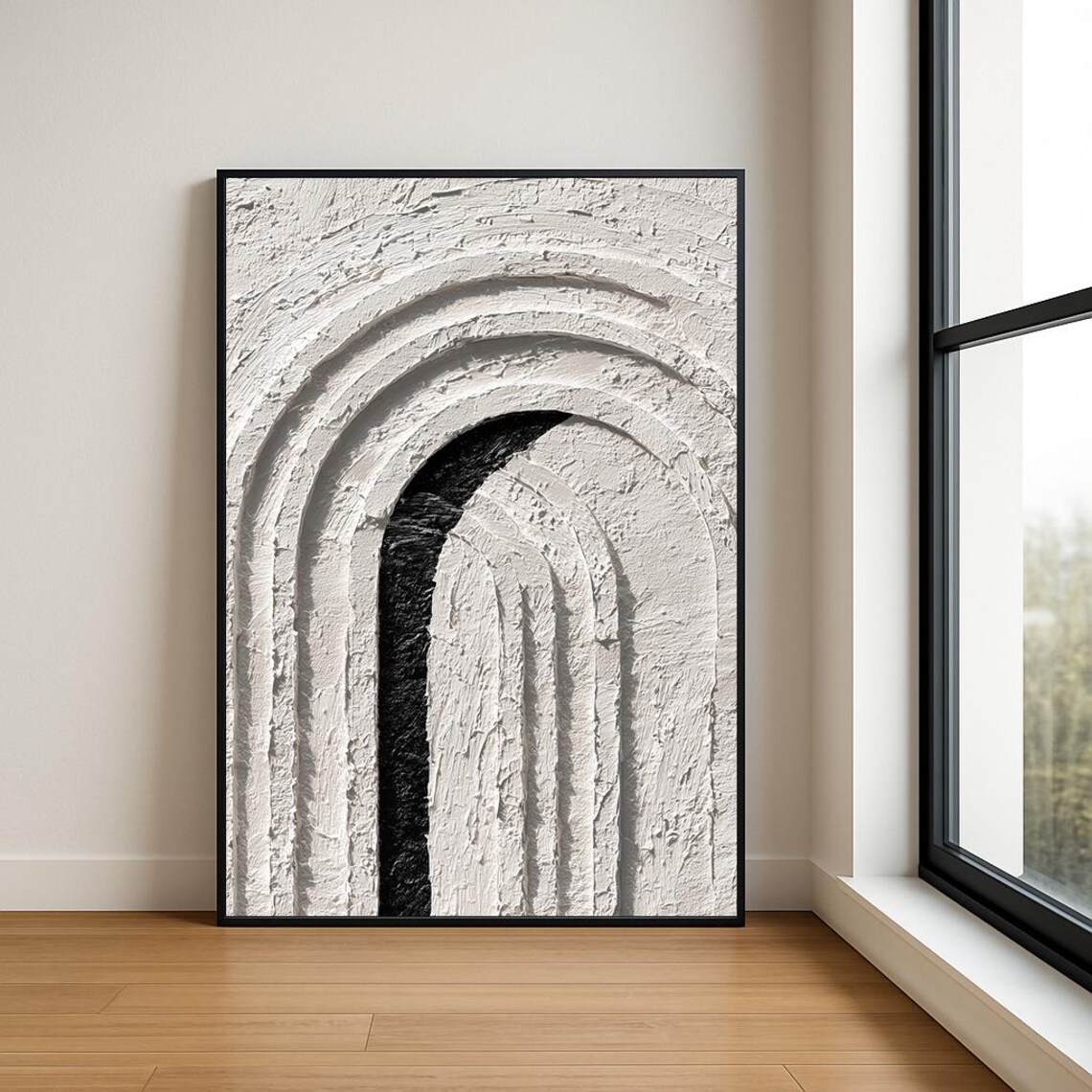 High Resolution Arch Abstract Oil Painting