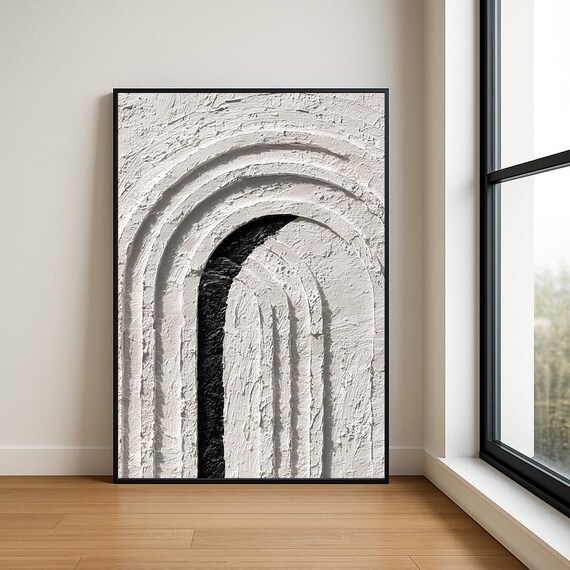 High Resolution Arch Abstract Oil Painting
