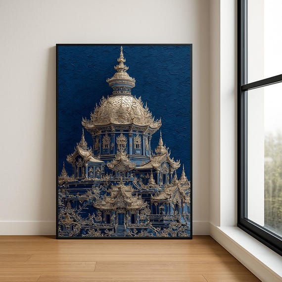 High Resolution Landmark Oil Painting