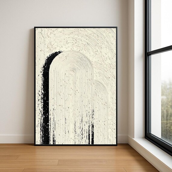 High Resolution Arch Abstract Oil Painting