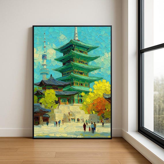 High Resolution Landmark Oil Painting