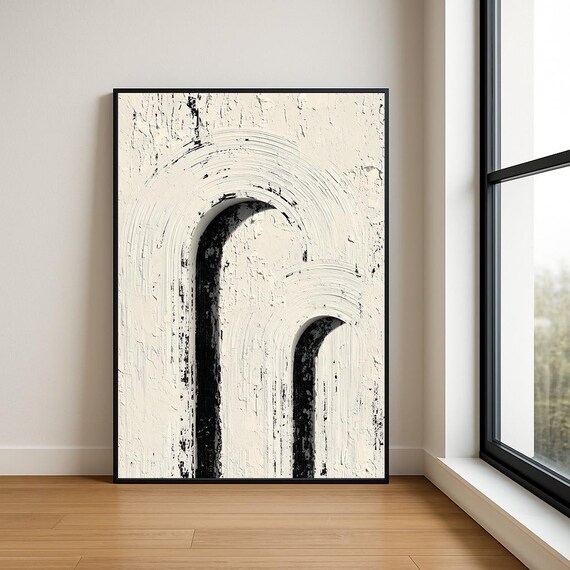 High Resolution Arch Abstract Oil Painting