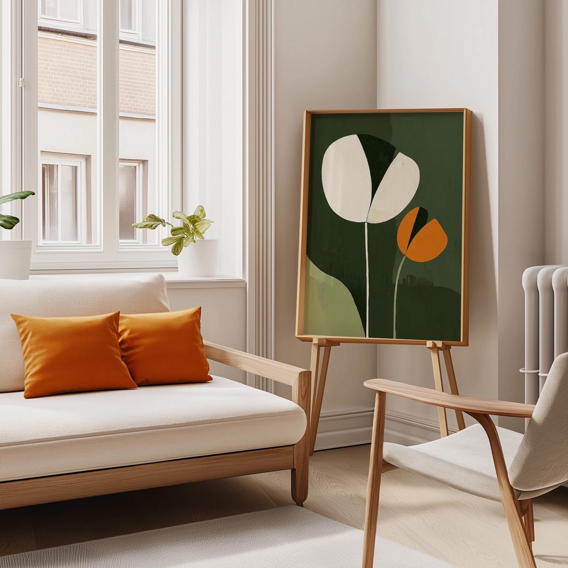 Abstract Botanical, Organic Minimalist Art Print - Image 2