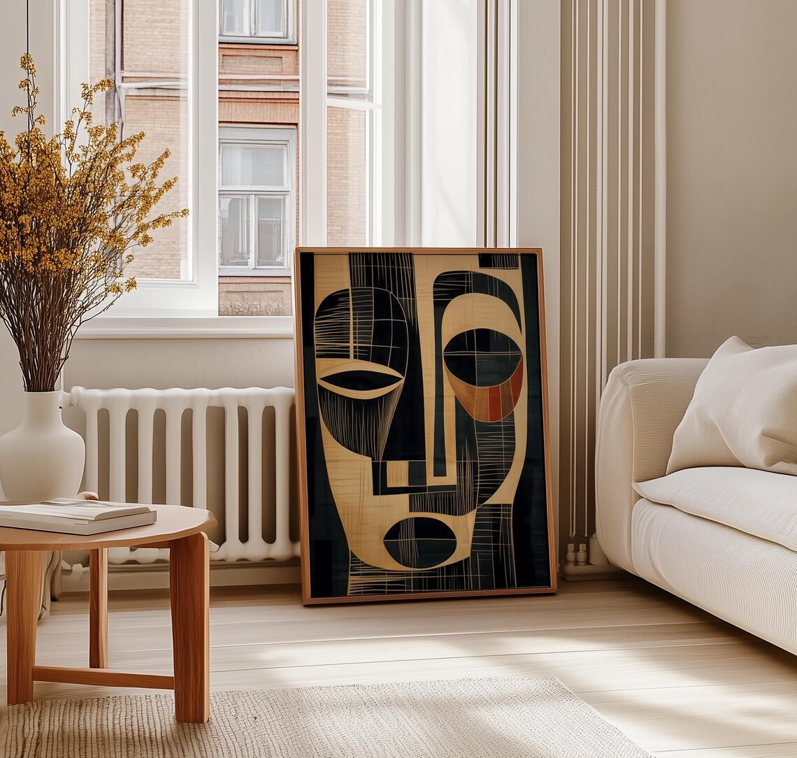 African Face Abstract Art, Matisse-Inspired Art Print - Image 2