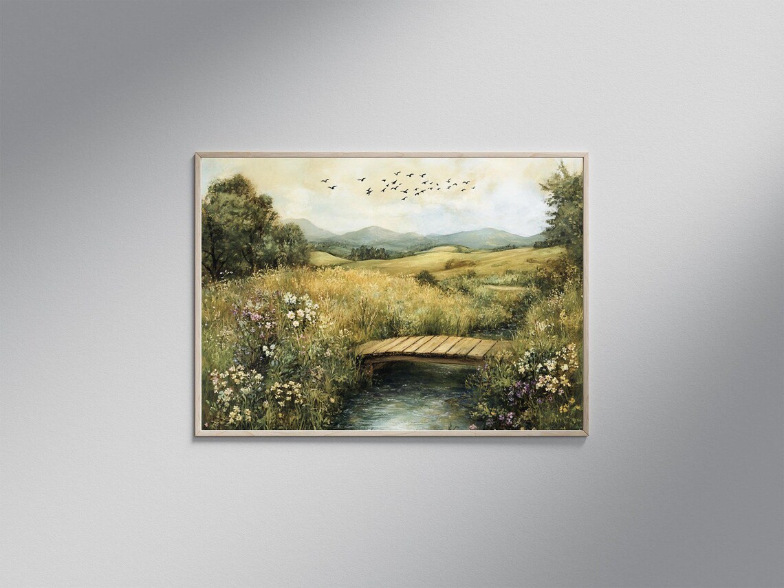 Rustic Countryside - Contemporary Travel Poster