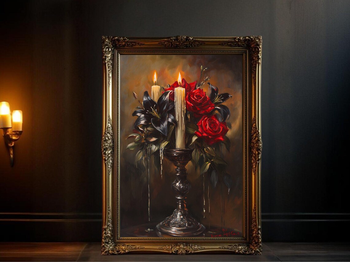 Elegant Candlelit - Contemporary Travel Poster